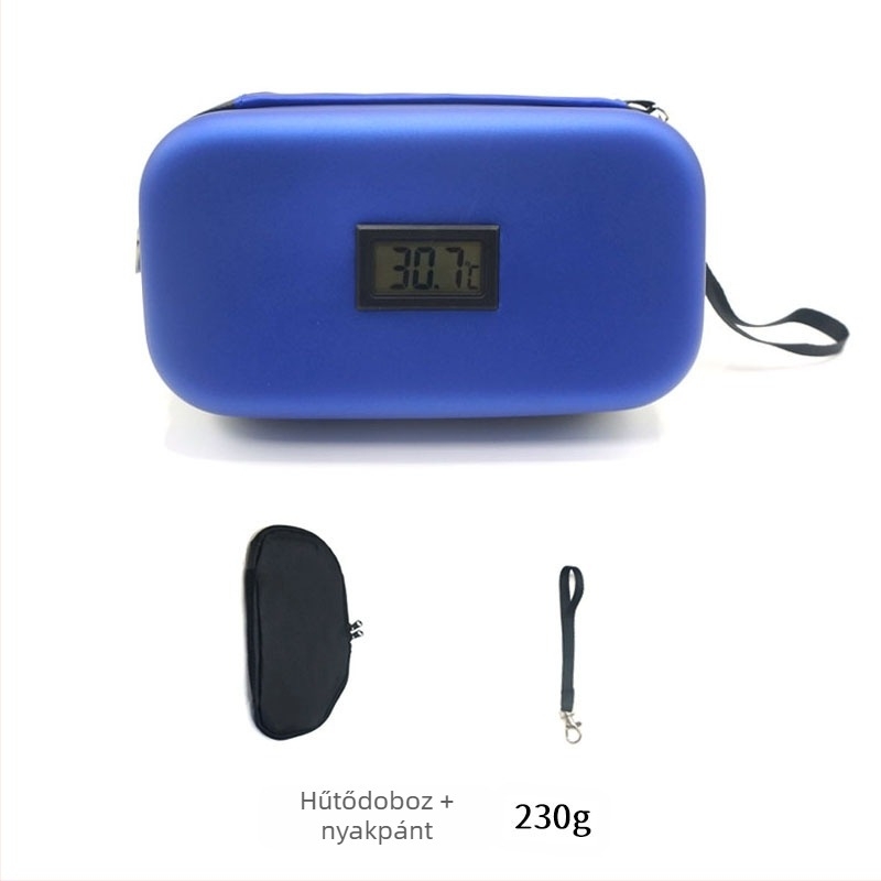 raktáron Amazon Explosions inzulin hűtőszekrény doboz EVA hordozható kültéri hűtőszekrény táska hőmérővel jégzsák hideg megőrzés