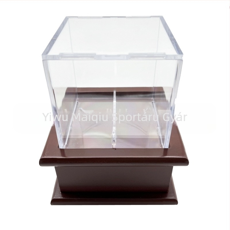 Átlátszó akril baseball doboz nedvesség- és porálló tenisz-golfdoboz gyűjthető baseball doboz