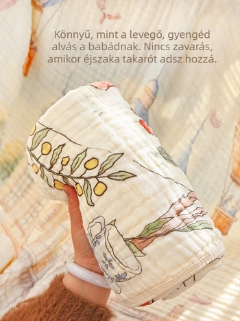 Újszülött géz fürdőlepedő hatrétegű bambusz pamut babatakaró négy évszak univerzális nagy méretű nedvszívó baba fürdőlepedő