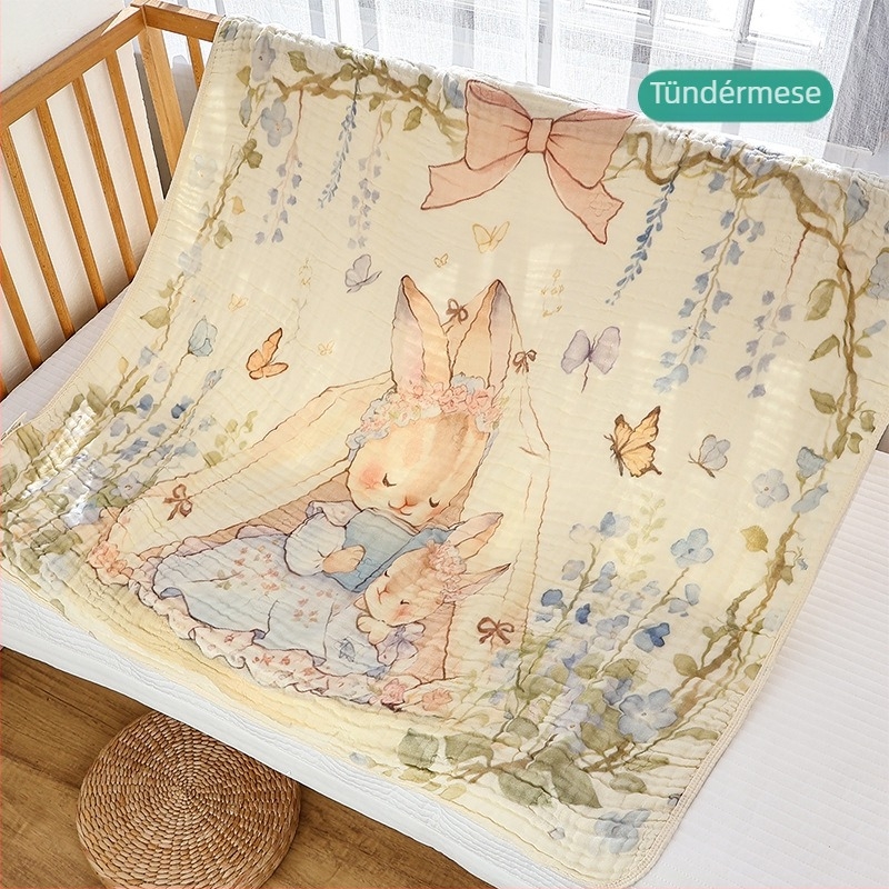 Újszülött géz fürdőlepedő hatrétegű bambusz pamut babatakaró négy évszak univerzális nagy méretű nedvszívó baba fürdőlepedő