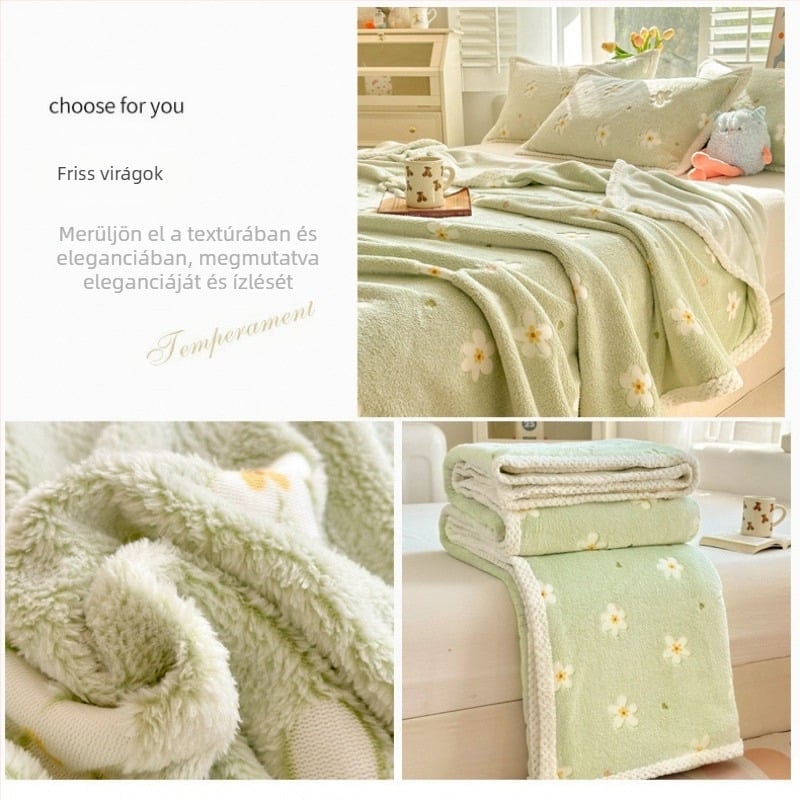 Z1L új, felhős, bolyhos takaró, tavaszi és őszi, magas tömbös takaró, szundikáló irodai rajzfilmfigura takaró, baba, vékony, üres