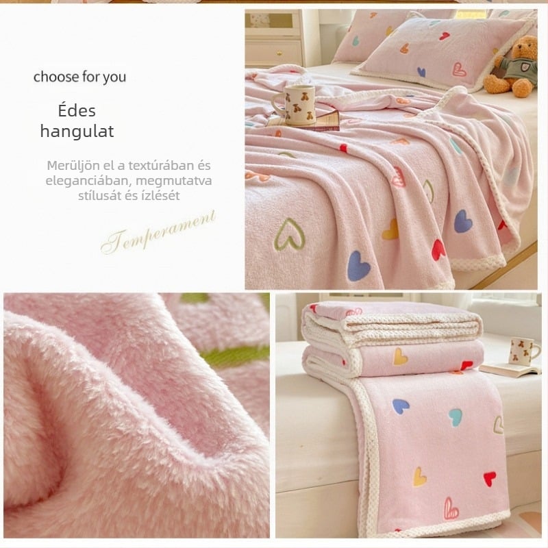 Z1L új, felhős, bolyhos takaró, tavaszi és őszi, magas tömbös takaró, szundikáló irodai rajzfilmfigura takaró, baba, vékony, üres