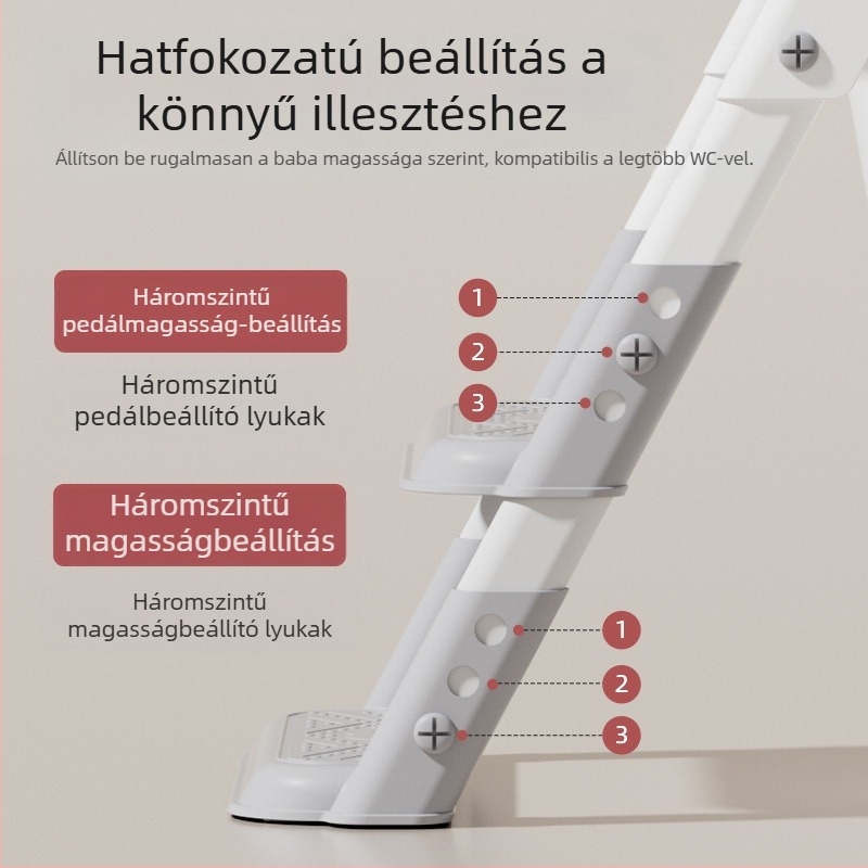 Lépcsős gyermek WC, lépcsős férfi és női baba WC, összecsukható lépcsőszék, háztartási gyermek csúszásgátló lépcső