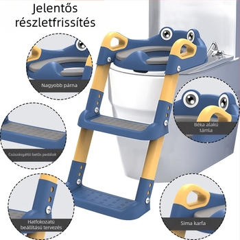 Gyerek WC lépcső WC kiegészítő műtárgy fiúknak és lányoknak állítható lépcsős gyermek WC
