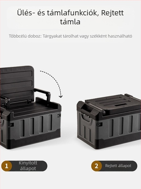 Tárolódoboz Autó csomagtartó Autó kültéri kempingezés Összecsukható tárolódoboz Alapvető kellékek az autóban Határokon átnyúló népszerű termék