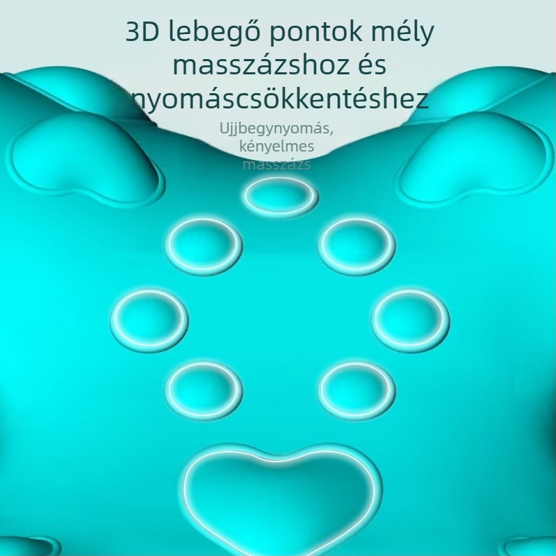 Nyakgerinc masszázspárna akupresszúrás párna húzófólia táska ortopédiai készülék gerinc nyak kotrógép fej-, váll- és nyakmasszírozó