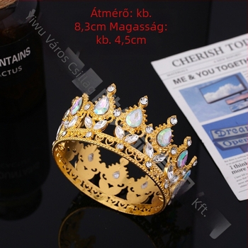 Határokon átnyúló népszerű barokk menyasszonyi korona tiara királynői báli ruha korona virágdíszítéssel különböző színekben