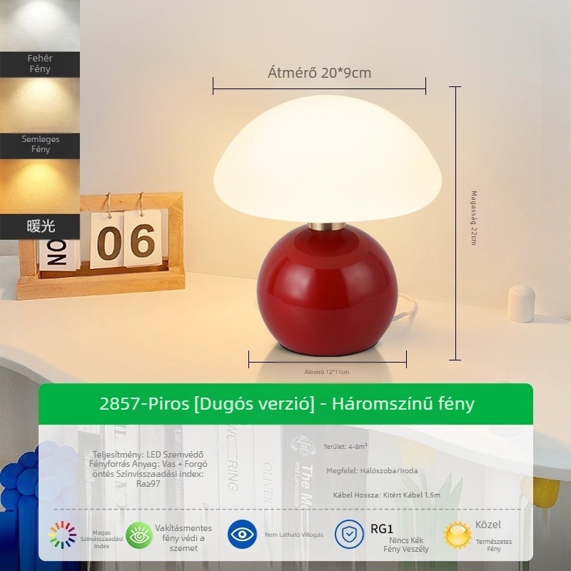 Francia krémszínű asztali lámpa, hálószoba, éjjeli lámpa, magas színértékű éjszakai fény, északi lány, romantikus, esküvői dekoráció, hangulatlámpa