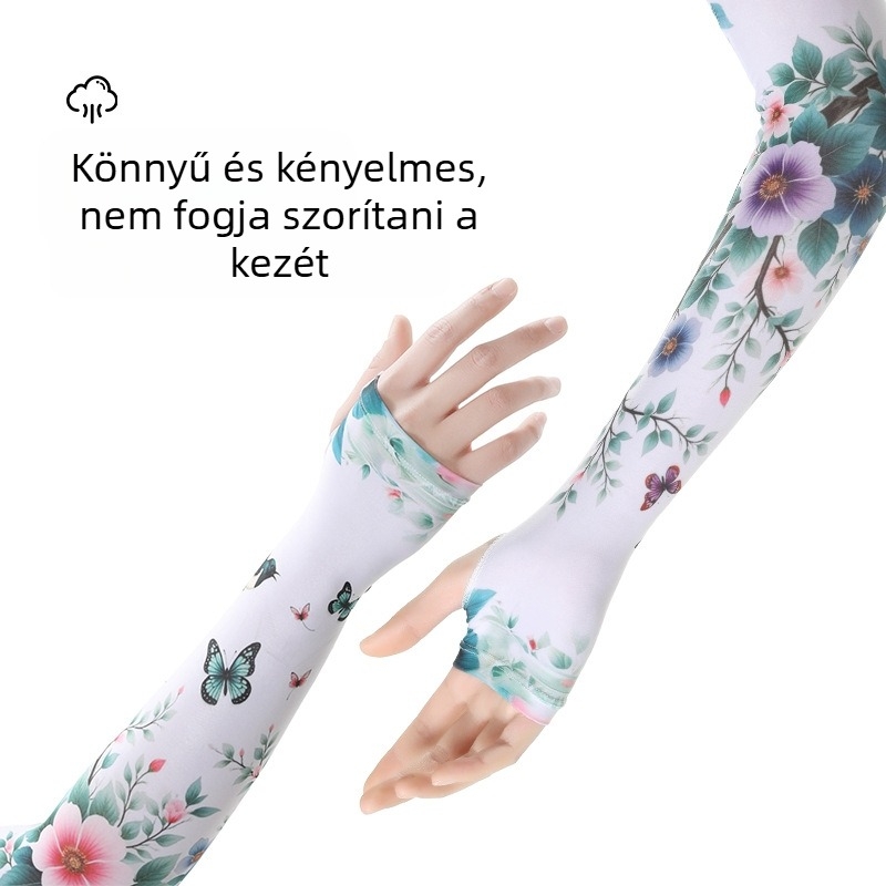 Kertészeti napvédő hüvelyek hölgyeknek kert virágültetés napernyő hűvös kültéri lovaglás jég selyem napvédő jéghüvelyek nagykereskedelem