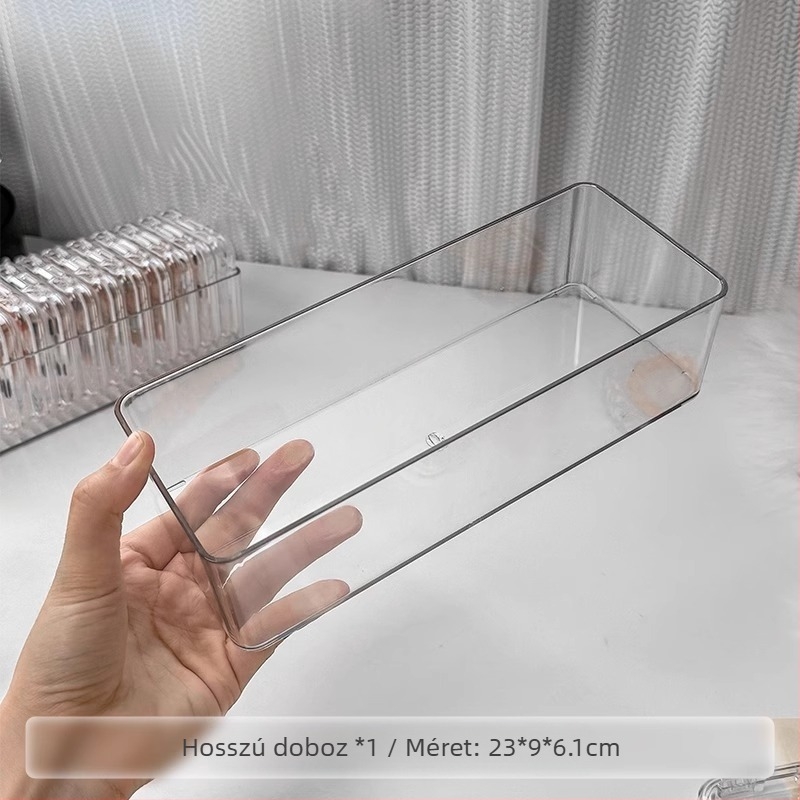 Kézzel készített tárolódoboz karkötő nyaklánc ékszer wenwan kristály porálló speciális kis átlátszó akril ékszerdoboz