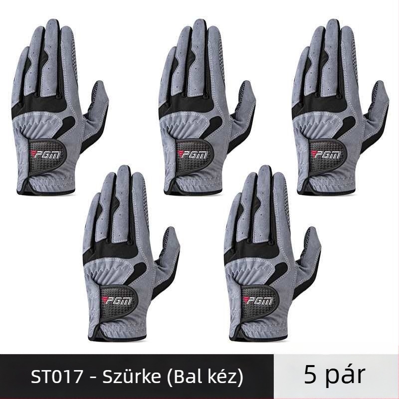 PGM golfkesztyűk férfi csúszásgátló, lélegző, ultrafilm kesztyűk golfkellékek horgászathoz, bal és jobb kezeseknek