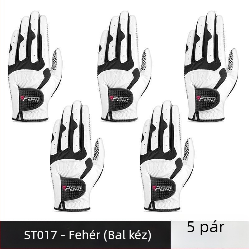 PGM golfkesztyűk férfi csúszásgátló, lélegző, ultrafilm kesztyűk golfkellékek horgászathoz, bal és jobb kezeseknek