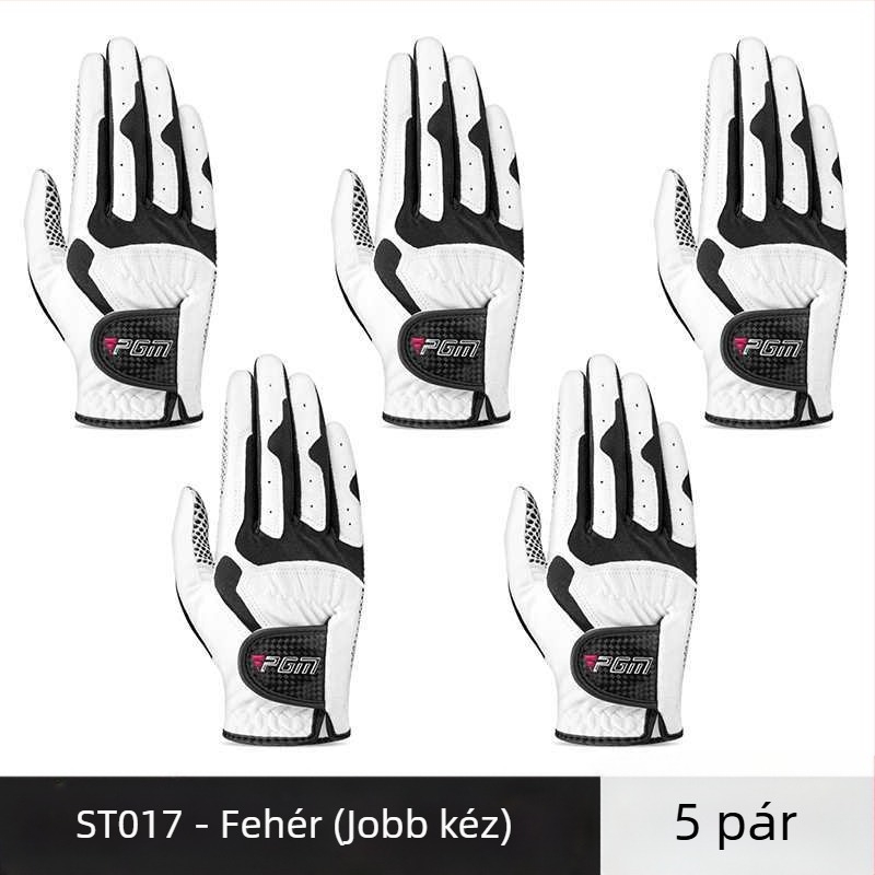 PGM golfkesztyűk férfi csúszásgátló, lélegző, ultrafilm kesztyűk golfkellékek horgászathoz, bal és jobb kezeseknek