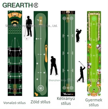 Határokon átnyúló, forró eladású otthoni irodai golfkellékek Putter Strike Ball Mat beltéri golfputter gyakorló takaró