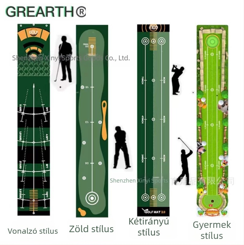 Határokon átnyúló, forró eladású otthoni irodai golfkellékek Putter Strike Ball Mat beltéri golfputter gyakorló takaró