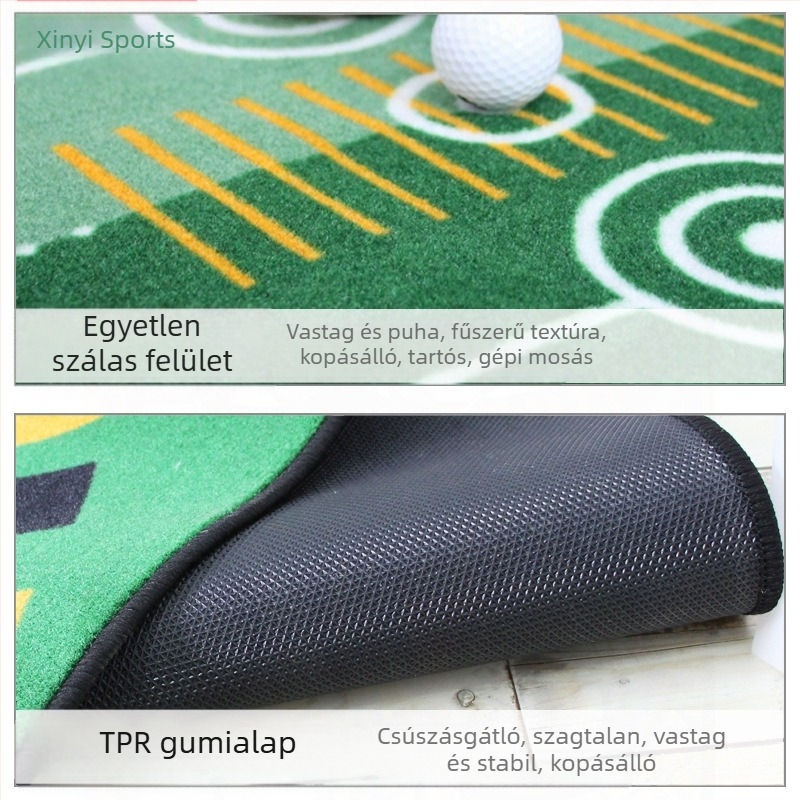 Határokon átnyúló, forró eladású otthoni irodai golfkellékek Putter Strike Ball Mat beltéri golfputter gyakorló takaró