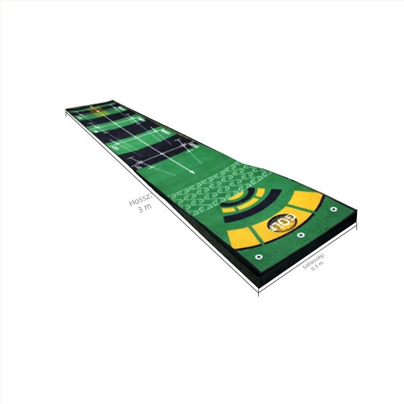 Határokon átnyúló, forró eladású otthoni irodai golfkellékek Putter Strike Ball Mat beltéri golfputter gyakorló takaró