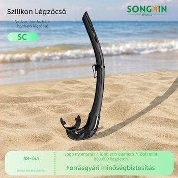 Importált folyékony szilikonmentes búvárkodó snorkel összecsukható cső búvártömlő