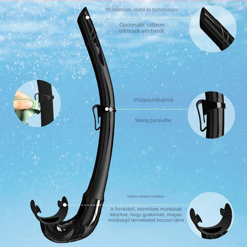 Importált folyékony szilikonmentes búvárkodó snorkel összecsukható cső búvártömlő