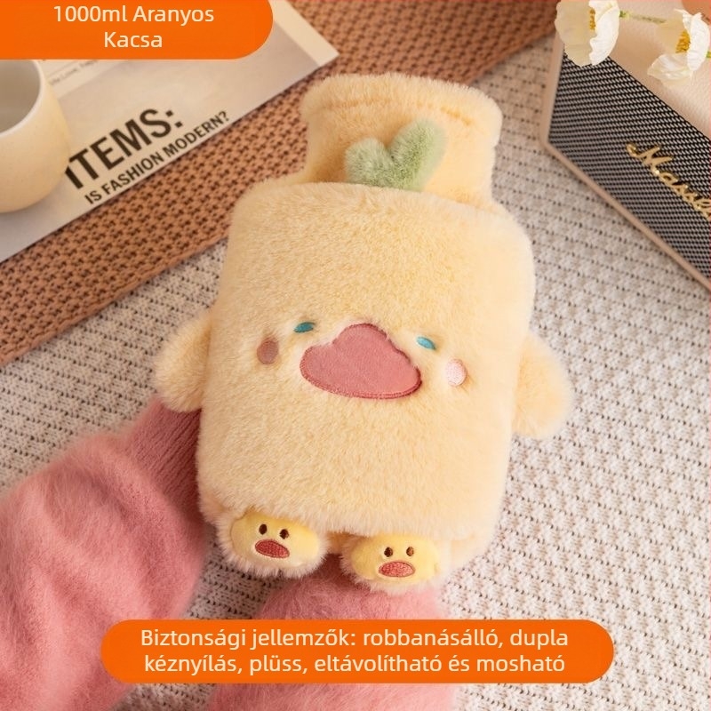 [Egy generációnyi haj] melegvizes zacskó víztöltés meleg has melegvizes zacskó meleg kéz kincs diák has aranyos plüss
