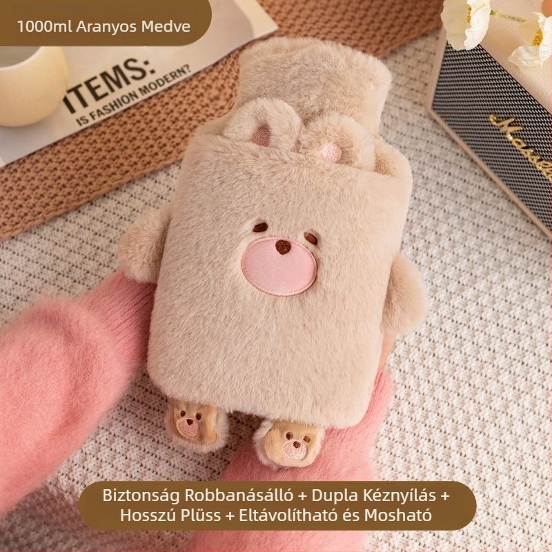 [Egy generációnyi haj] melegvizes zacskó víztöltés meleg has melegvizes zacskó meleg kéz kincs diák has aranyos plüss