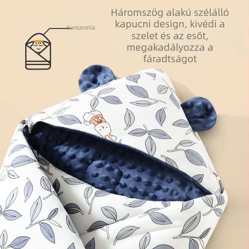 Újszülött babahordozó takaró Újszülött csomag Tiszta pamut Őszi és téli babatermi csomag Egyszemélyes bab bársony csomag Tavaszi és nyári