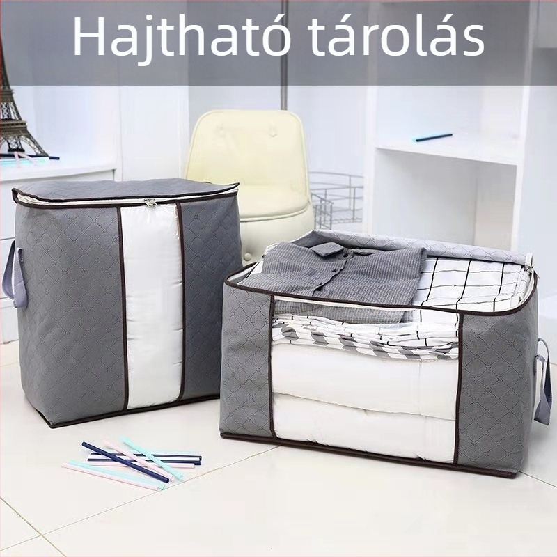 Vastag pamut takaró ruhatároló táska ruhakikészítő doboz takaró táska poggyásztáska mozgó csomagolás nagy táska