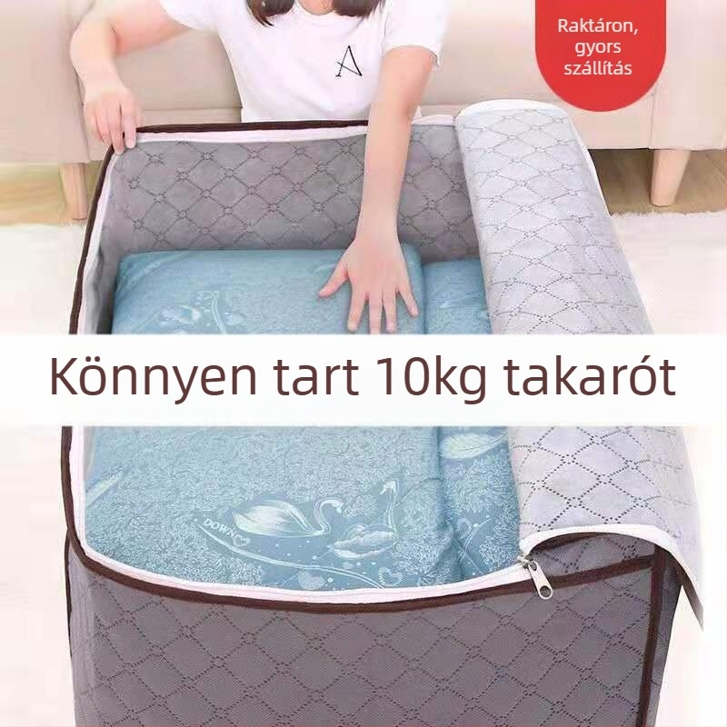 Vastag pamut takaró ruhatároló táska ruhakikészítő doboz takaró táska poggyásztáska mozgó csomagolás nagy táska