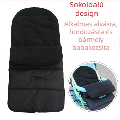 Multifunkcionális babakocsi lábvédő hálózsák baba kéztoló esernyő autó lábvédő vastagított paplan szélálló vízálló meleg