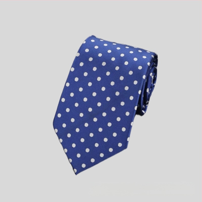 Gyári raktáron nagykereskedelmi alkalmi viselet üzleti divat hétköznapi 8CM pöttyös egyszínű esküvői professzionális munkahelyi nyakkendőpóló