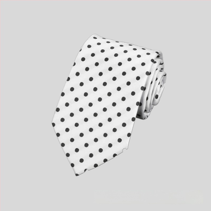 Gyári raktáron nagykereskedelmi alkalmi viselet üzleti divat hétköznapi 8CM pöttyös egyszínű esküvői professzionális munkahelyi nyakkendőpóló