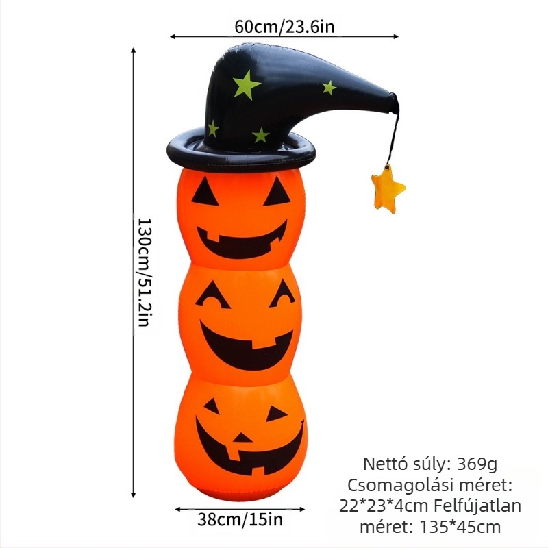 Halloween felfújható pókjáték kellékek pók boszorkány szellem sapka dobógyűrű felfújható pók keresztbe szegéllyel