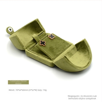 Karkötődoboz Dupla nyitású patenttal Bársony Gyűrűdoboz Páros Gyűrűdoboz Fülbevalódoboz Nyakláncdoboz Karkötődoboz