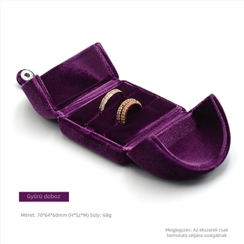 Karkötődoboz Dupla nyitású patenttal Bársony Gyűrűdoboz Páros Gyűrűdoboz Fülbevalódoboz Nyakláncdoboz Karkötődoboz