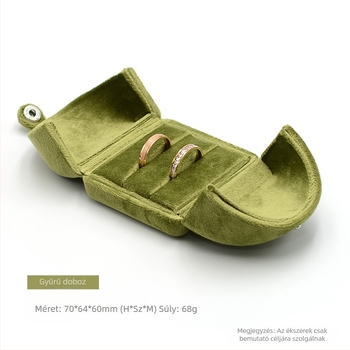 Karkötődoboz Dupla nyitású patenttal Bársony Gyűrűdoboz Páros Gyűrűdoboz Fülbevalódoboz Nyakláncdoboz Karkötődoboz