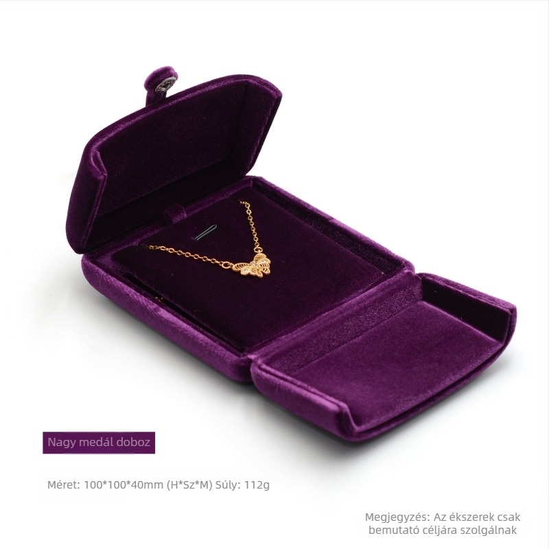 Karkötődoboz Dupla nyitású patenttal Bársony Gyűrűdoboz Páros Gyűrűdoboz Fülbevalódoboz Nyakláncdoboz Karkötődoboz