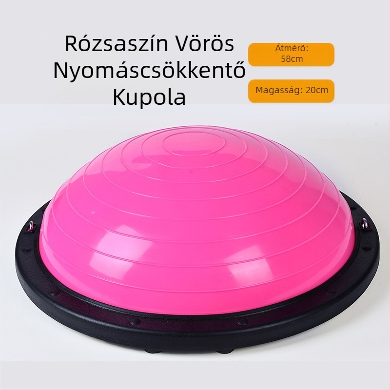 Hullámsebességű labda, félkör alakú egyensúlylabda, vastagított, robbanásbiztos jógalabda, fitnesz edzőfelszerelés, pilates, láblépés, háztartási félteke