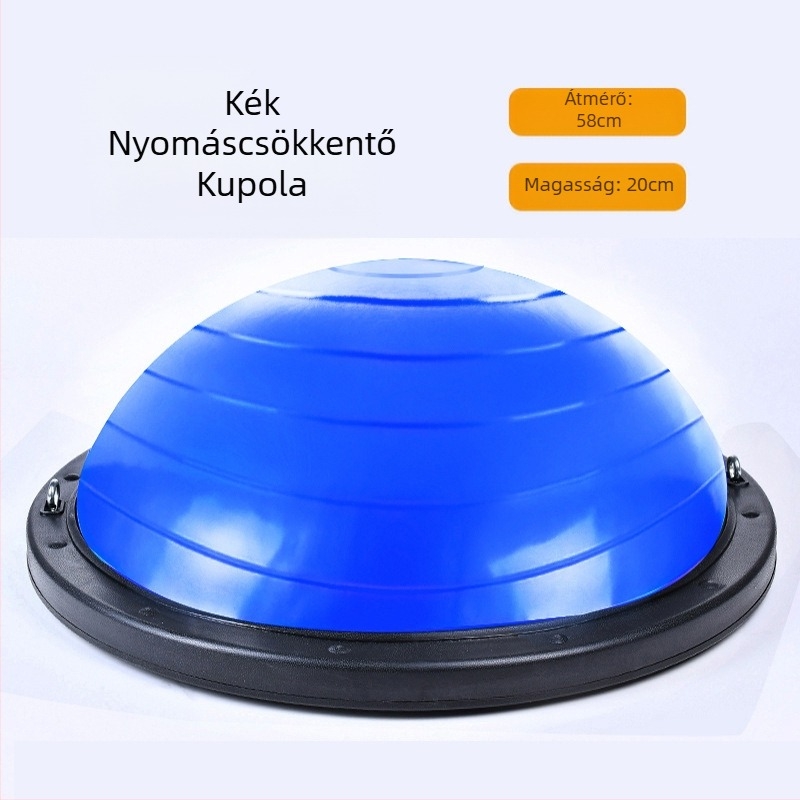 Hullámsebességű labda, félkör alakú egyensúlylabda, vastagított, robbanásbiztos jógalabda, fitnesz edzőfelszerelés, pilates, láblépés, háztartási félteke