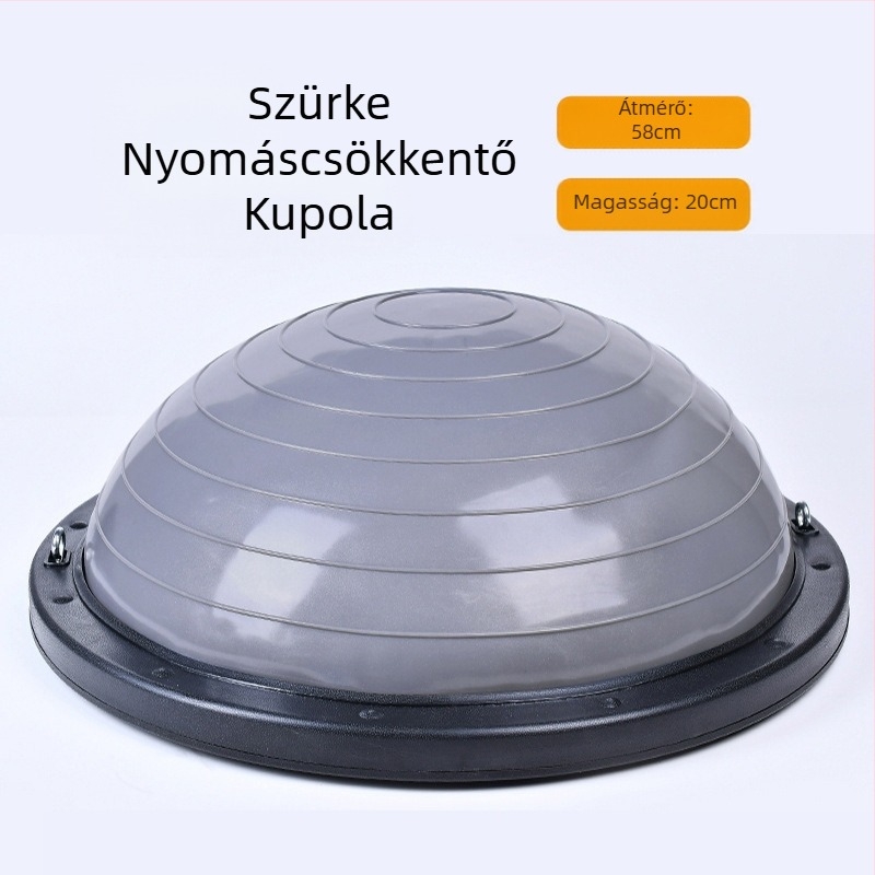 Hullámsebességű labda, félkör alakú egyensúlylabda, vastagított, robbanásbiztos jógalabda, fitnesz edzőfelszerelés, pilates, láblépés, háztartási félteke