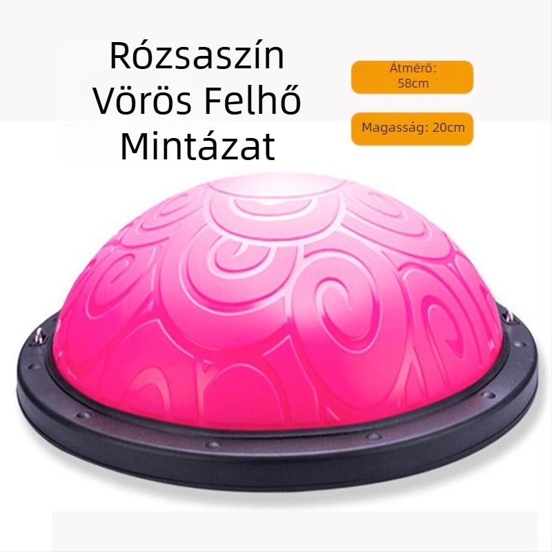 Hullámsebességű labda, félkör alakú egyensúlylabda, vastagított, robbanásbiztos jógalabda, fitnesz edzőfelszerelés, pilates, láblépés, háztartási félteke