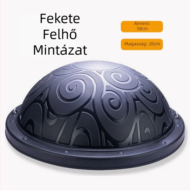 Hullámsebességű labda, félkör alakú egyensúlylabda, vastagított, robbanásbiztos jógalabda, fitnesz edzőfelszerelés, pilates, láblépés, háztartási félteke
