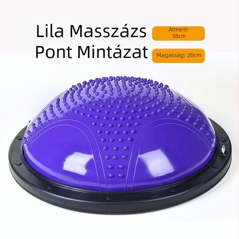 Hullámsebességű labda, félkör alakú egyensúlylabda, vastagított, robbanásbiztos jógalabda, fitnesz edzőfelszerelés, pilates, láblépés, háztartási félteke