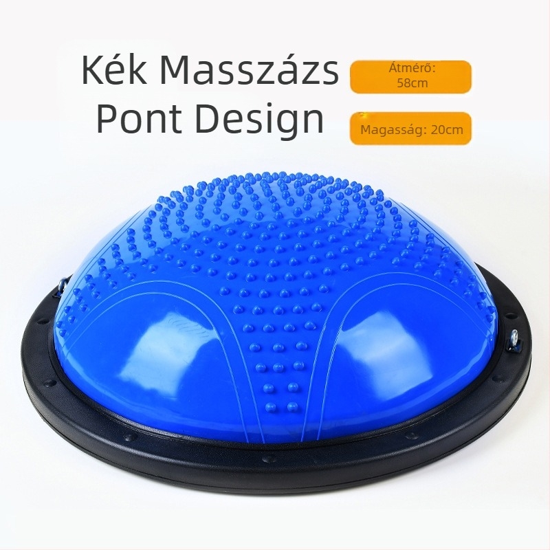 Hullámsebességű labda, félkör alakú egyensúlylabda, vastagított, robbanásbiztos jógalabda, fitnesz edzőfelszerelés, pilates, láblépés, háztartási félteke