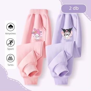 Melody Kulomi lányka nadrágok tavaszi és őszi 2024 új nadrágok melegítőnadrágok gyermek sportnadrágok lezser nadrágok