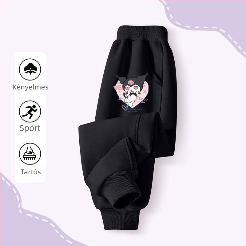 Melody Kulomi lányka nadrágok tavaszi és őszi 2024 új nadrágok melegítőnadrágok gyermek sportnadrágok lezser nadrágok