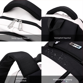 Természetes halas gurulós táska Gyermek 3-6 osztályos általános iskolás diák hátizsák kerekeken Női középiskolás diák gurulós tok hátizsák