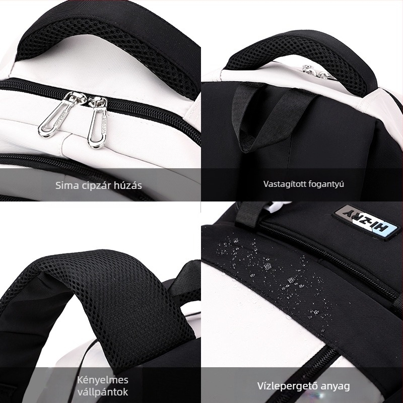 Természetes halas gurulós táska Gyermek 3-6 osztályos általános iskolás diák hátizsák kerekeken Női középiskolás diák gurulós tok hátizsák