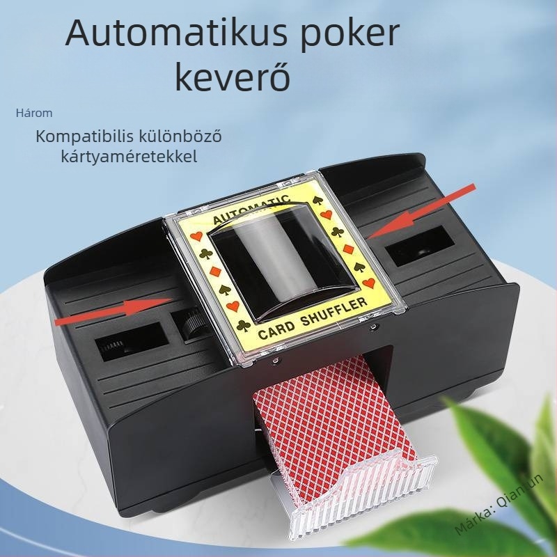 Kártyakeverő gép automata póker kártyakibocsátó gép kártyakeverő gép Texas póker elektromos csalásgátló többpáros mosható