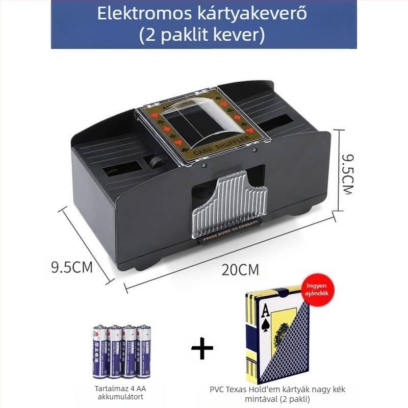 Kártyakeverő gép automata póker kártyakibocsátó gép kártyakeverő gép Texas póker elektromos csalásgátló többpáros mosható