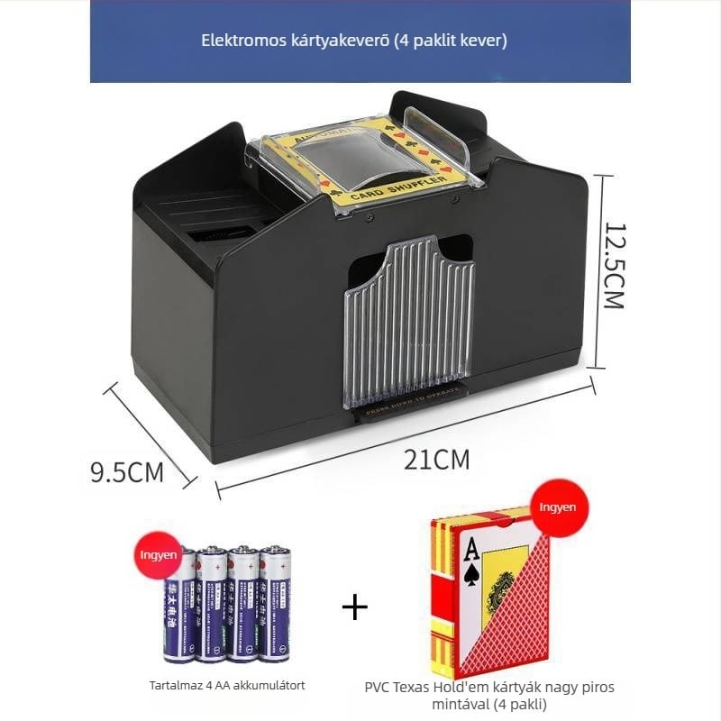 Kártyakeverő gép automata póker kártyakibocsátó gép kártyakeverő gép Texas póker elektromos csalásgátló többpáros mosható